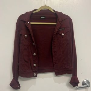 Maroon Hudson Jean Jacket